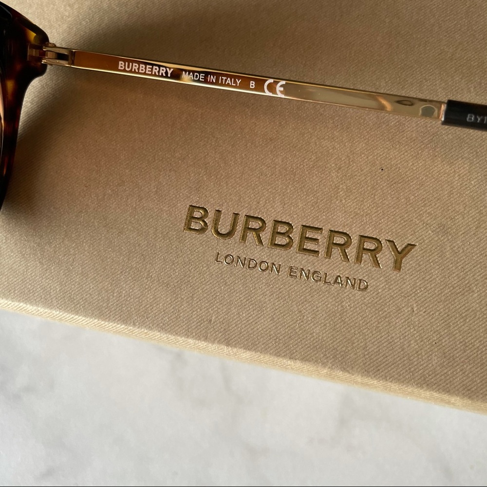 BURBERRY 4926 NWOT havana tortoise sunglasses - Picture 7 of 12